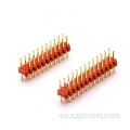 Conector de paso de 2,0 mm, fila doble, recto, ROJO